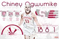 Team infographics, Chiney Ogwumike, Stanford Cardinal, Women's Basketball, Infographic, PAC-12